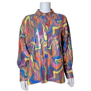 NWT $285 ALDEN ADAIR Wonderland Top Small